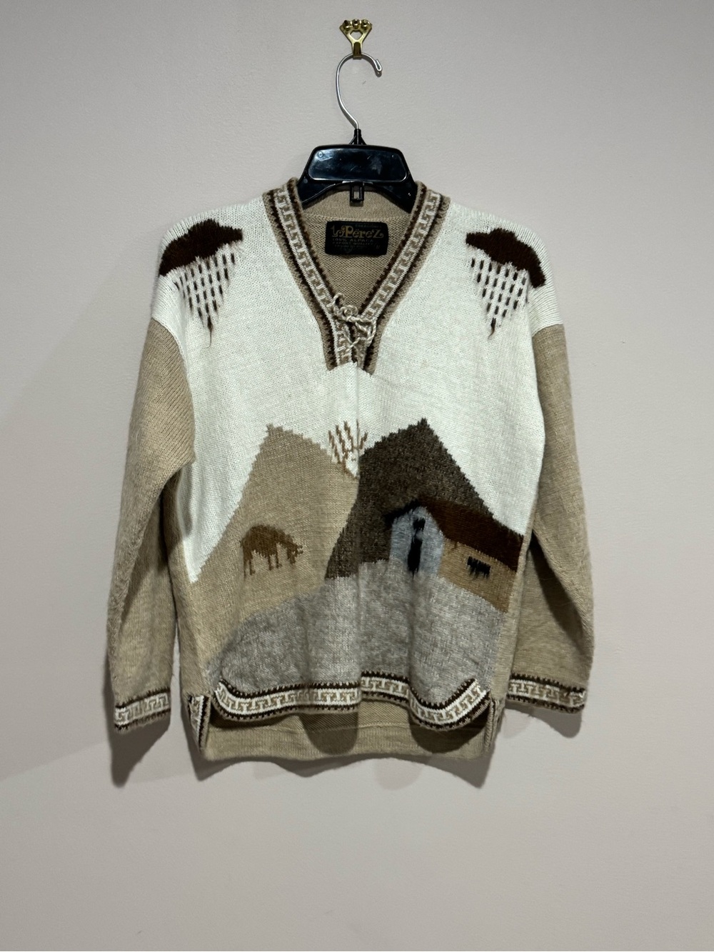 La Pereza 100% Alpaca Sweater Sz Medium